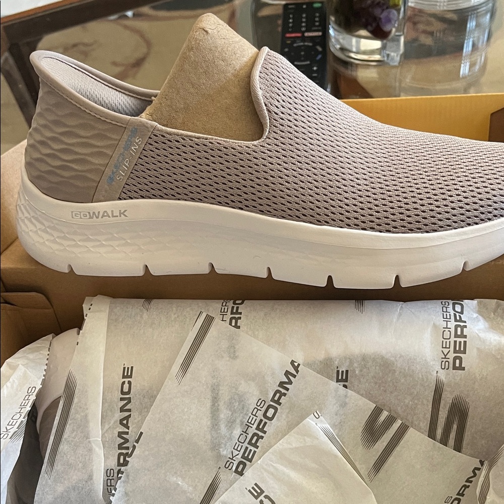 Skechers Light Taupe GOwalk Performance Shoes